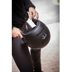 Capacete Penélope viseira longa Preto fosco Capacete Penélope viseira longa Preto fosco