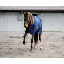 Camisa Equithème Classic 3D mesh Azul-marinho