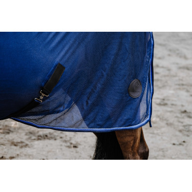 Camisa Equithème Classic 3D mesh Azul-marinho