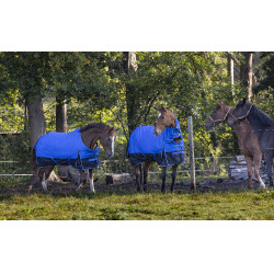 Cobertura Equithème Tyrex 1200D Aisance Azul / preto