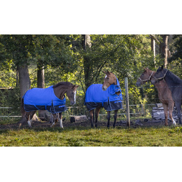 Cobertura Equithème Tyrex 1200D Aisance Azul / preto Cobertura Equithème Tyrex 1200D Aisance Azul / preto