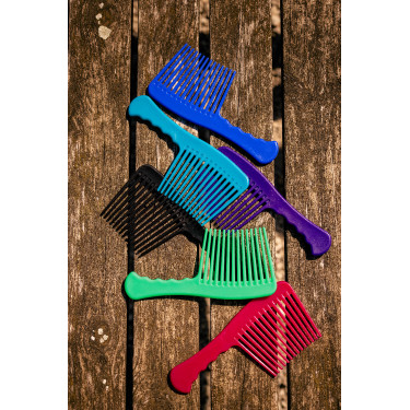 Pente de dentes largas P.V.C Hippotonic Soft Preto