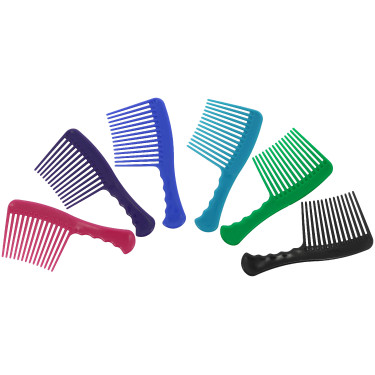 Pente de dentes largas P.V.C Hippotonic Soft Preto