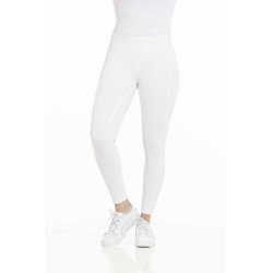 Calça Equithème Brigitte com fundo de silicone Branco Calça Equithème Brigitte com fundo de silicone Branco