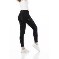 Calça Equithème Brigitte com fundo de silicone Branco Calça Equithème Brigitte com fundo de silicone Branco