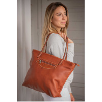 Bolsa Pénélope Toti Conhaque Castanho Bolsa Pénélope Toti Conhaque Castanho