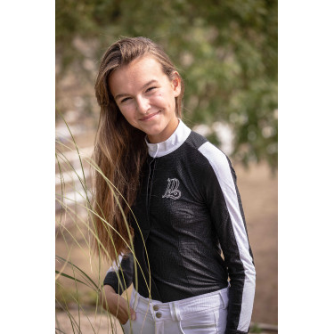Camisa de competição Pénélope Showshirt Preto Camisa de competição Pénélope Showshirt Preto