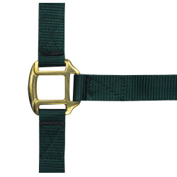 Cabeçada de nylon forrada a couro Norton Verde escuro Cabeçada de nylon forrada a couro Norton Verde escuro