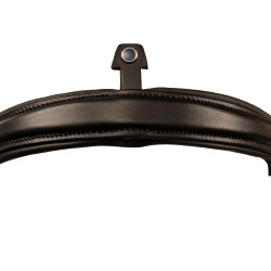 Muserola especial de dressage Stübben combinada 2300 Leitrim Preto / preto prateado