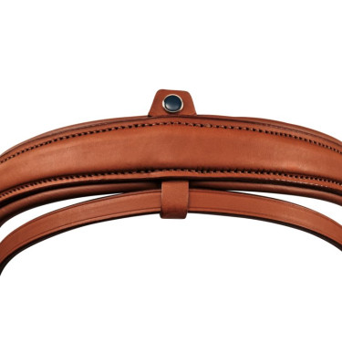 Muserola especial de dressage Stübben combinada 2300 Leitrim Ébano / ébano prateado