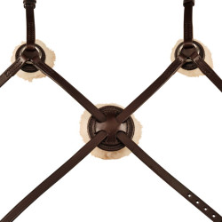 Muserola Mexicana Stübben 2300 Leitrim Ébano / ébano prateado