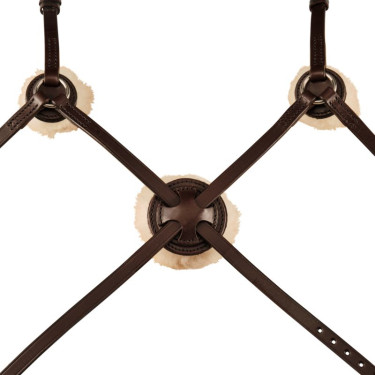 Muserola Mexicana Stübben 2300 Leitrim Ébano / ébano prateado