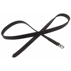 Estribos de couro padrão T de T Havana escuro Castanho