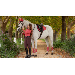 Almofada de sela mista LeMieux Loire Classic GP Square Arando Rosa Almofada de sela mista LeMieux Loire Classic GP Square Arando Rosa