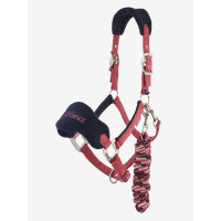 Cabresto de carneiro Vogue Mini LeMieux com guia Chilli Vermelho Cabresto de carneiro Vogue Mini LeMieux com guia Chilli Vermelho