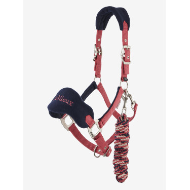 Cabresto de carneiro Vogue Mini LeMieux com guia Arando Rosa Cabresto de carneiro Vogue Mini LeMieux com guia Arando Rosa