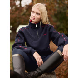 Suéter LeMieux com zíper Quart Kate Young Rider Azul‑marinho / cranberry Azul-marinho Suéter LeMieux com zíper Quart Kate Young Rider Azul‑marinho / cranberry Azul-marinho