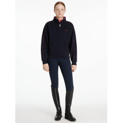 Suéter LeMieux com zíper Quart Kate Young Rider Azul‑marinho / cranberry Azul-marinho Suéter LeMieux com zíper Quart Kate Young Rider Azul‑marinho / cranberry Azul-marinho