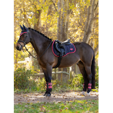 Almofada de sela mista LeMieux Loire Classic GP Square Azul‑marinho / cranberry Azul-marinho