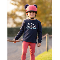 Gorro com dois pompons Mini LeMieux Arando Rosa