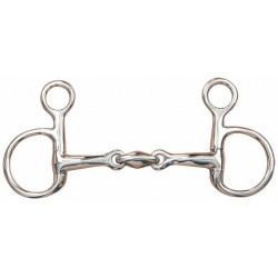 Mors Baucher liso com dupla quebra T de T Mors Baucher liso com dupla quebra T de T