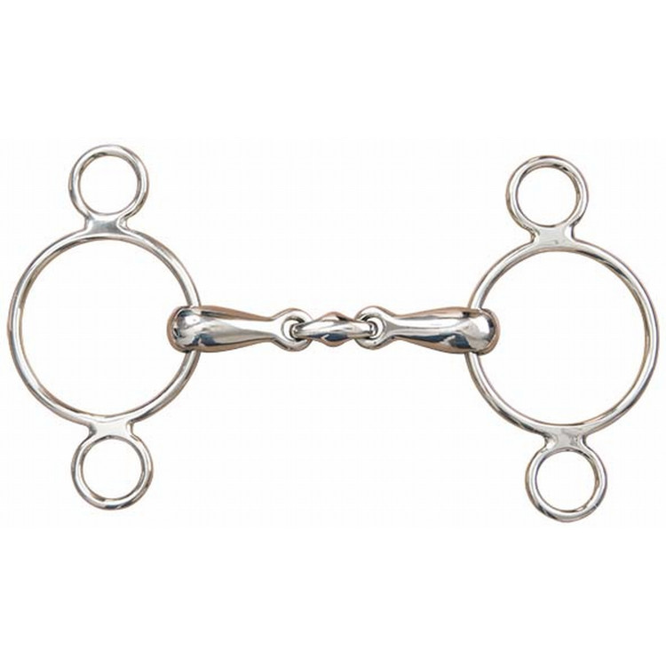 Mors ajustável de 3 argolas com dupla rutura T de T Mors ajustável de 3 argolas com dupla rutura T de T