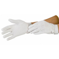 Luvas de iniciação em algodão T de T Branco Luvas de iniciação em algodão T de T Branco