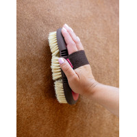 Escova LeMieux Flexi Scrubbing Damásco Laranja