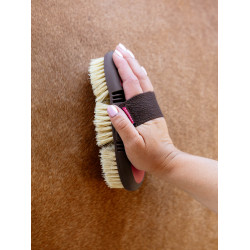 Escova LeMieux Flexi Scrubbing Arando Rosa Escova LeMieux Flexi Scrubbing Arando Rosa