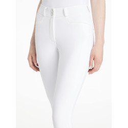 Calça LeMieux grip nos joelhos Isabelle feminina Branco