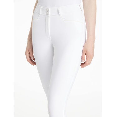 Calça LeMieux grip nos joelhos Isabelle feminina Branco