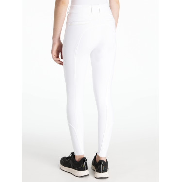 Calças LeMieux com grip nos joelhos Izzy Young Rider Branco