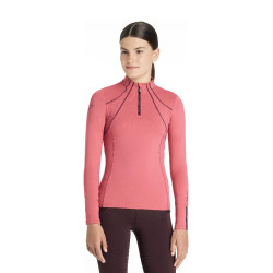 Roupa interior de malha Mia LeMieux Young Rider de mangas compridas Arando Rosa
