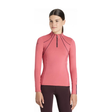 Roupa interior de malha Mia LeMieux Young Rider de mangas compridas Arando Rosa