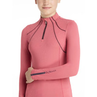 Roupa interior de malha Mia LeMieux Young Rider de mangas compridas Arando Rosa