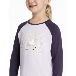 Camiseta de mangas compridas Mini LeMieux Jamie Lilás Violeta