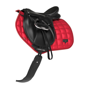 Sela de equitação LeMieux Loire Close Contact Square CSO Chilli Vermelho