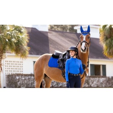 Tapete LeMieux Reflective Suede Close Contact Square Azul Benetton