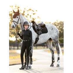 Tapete LeMieux Reflective Suede Close Contact Square Preto Tapete LeMieux Reflective Suede Close Contact Square Preto