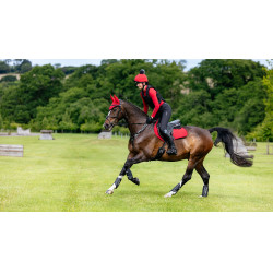 Tapete LeMieux Reflective Suede Close Contact Square Chilli Vermelho