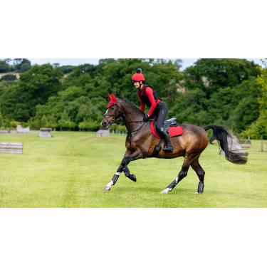 Tapete LeMieux Reflective Suede Close Contact Square Chilli Vermelho