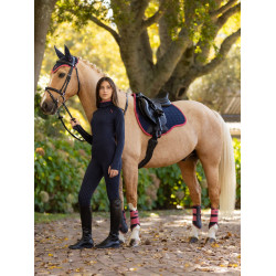 Tapete LeMieux Reflective Suede Misto GP Square Azul‑marinho / cranberry Azul-marinho Tapete LeMieux Reflective Suede Misto GP Square Azul‑marinho / cranberry Azul-marinho