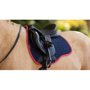 Tapete LeMieux Reflective Suede Misto GP Square Azul‑marinho / cranberry Azul-marinho Tapete LeMieux Reflective Suede Misto GP Square Azul‑marinho / cranberry Azul-marinho