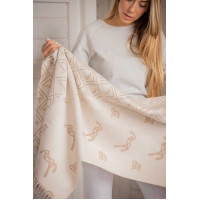 Lenço Pénélope Lana Bege / cru