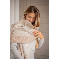 Lenço Pénélope Lana Bege / cru