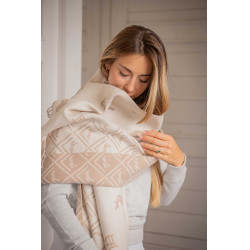 Lenço Pénélope Lana Bege / cru