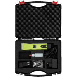 Máquina de tosquia A5 PRO COMBO Hippotonic sem fio + 2 baterias Verde