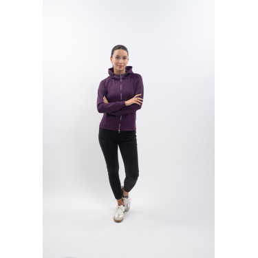 Sweat técnico com fecho Harcour Ava Figue Violeta