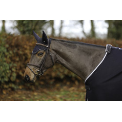 Touca anti-moscas Bucas Show-Line com isolamento acústico Marinho / cinza Azul Touca anti-moscas Bucas Show-Line com isolamento acústico Marinho / cinza Azul