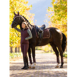 Calça LeMieux grip nos joelhos Isabelle feminina Ameixa escura Violeta